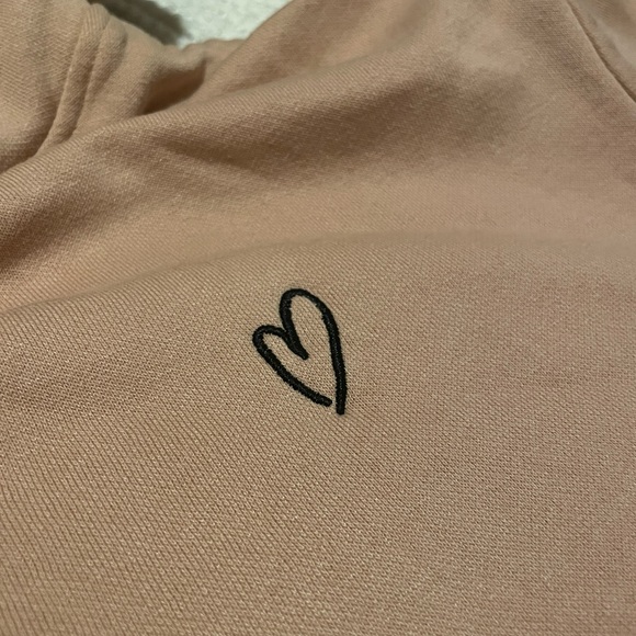 Blush Hoodie w/ Heart - Picture 3 of 3
